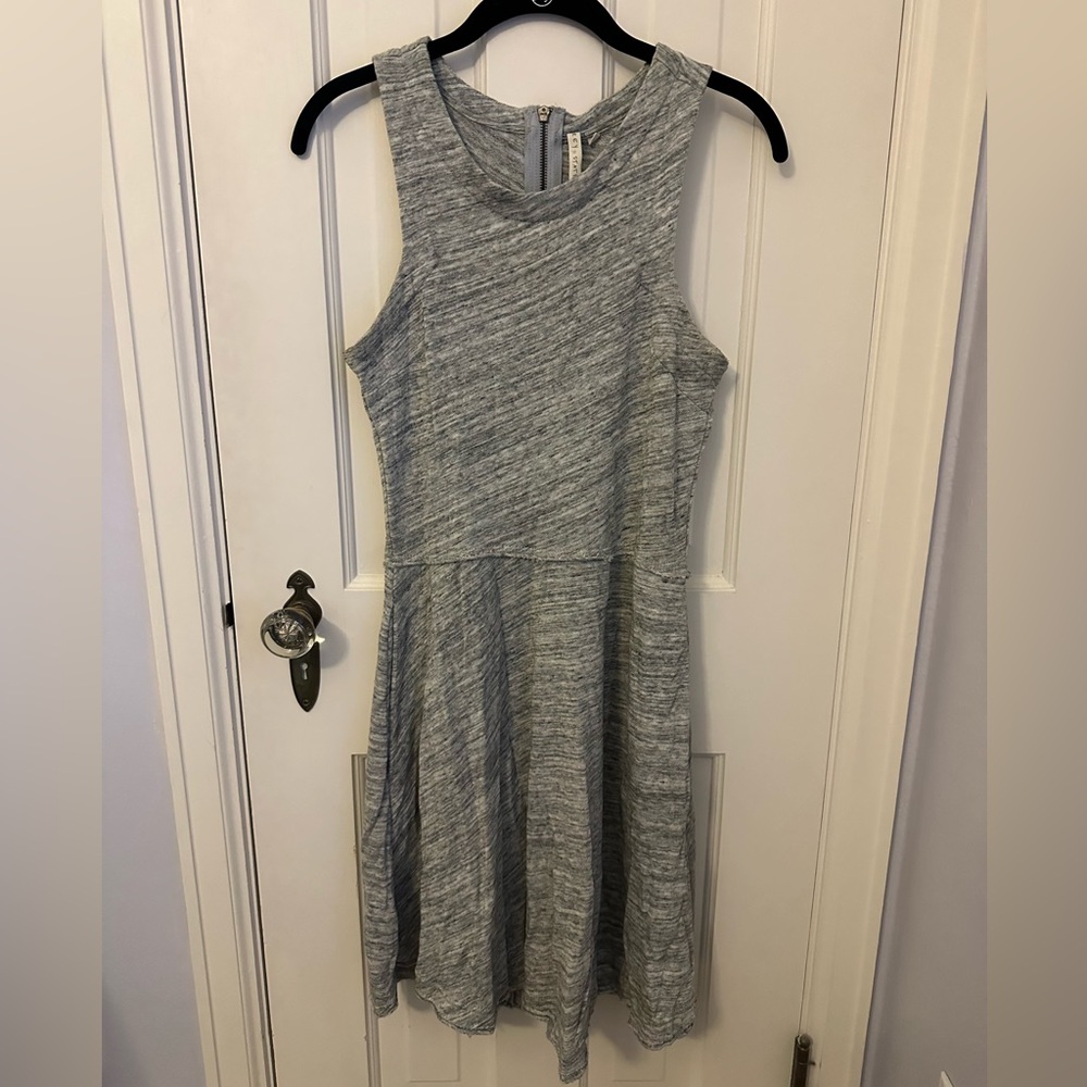 Grey State, gray dress with side pockets